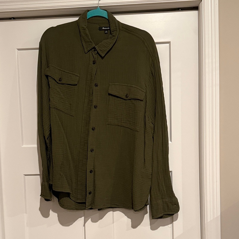 Madewell Khaki Green Casual Shirt